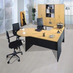 kancelářský nábytek z melaminu (laminátový nábytek, MFC) pro australský trh, stoly, pracovní stanice a skříně